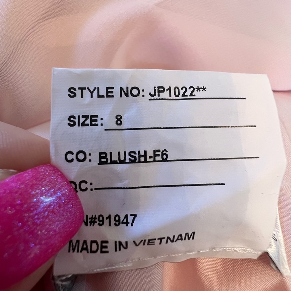 NWTLux Chiffon Beaded Straps Flowy Dress - Picture 11 of 16